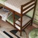 Beliche de Madeira Maciça para Colchão 88x188cm Multimóveis CR35272 Walnut
