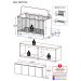 Berço 3 em 1 com Armário Aéreo 4 portas Multimóveis MP4140 Branco/Rustic