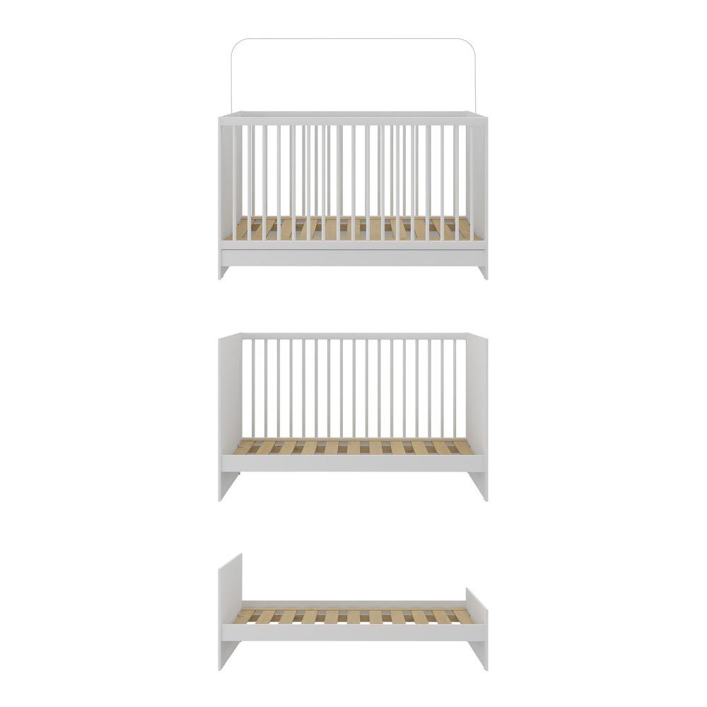 Berço 3 em 1 com Colchão Incluso Multimóveis MP0527GC Branco