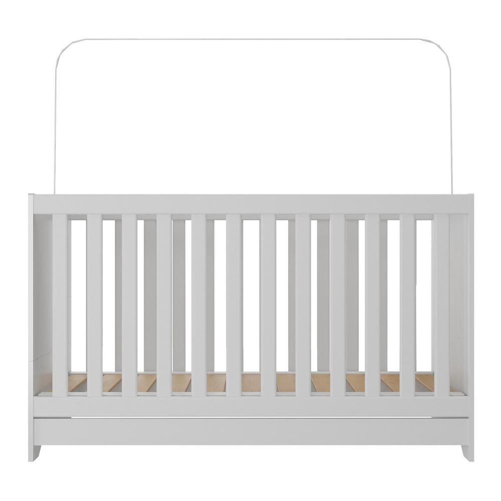 Berço 3 em 1 com Colchão Incluso Pipoca Multimóveis BB0527C Branco