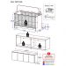 Berço 3 em 1 com Colchão e Armário Aéreo 4 portas Multimóveis MP4149 Branco/Rustic