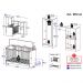 Berço 3 em 1 e Guarda-Roupas 4 Portas 1 Gaveta Multimóveis MP4144 Branco