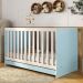 Berço 3 em 1 para Colchão 130 x 60cm Doce de Leite Multimóveis MP0527R Azul