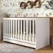 Berço 3 em 1 para Colchão 130 x 60cm Doce de Leite Multimóveis MP0527R Branco