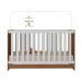 Berço 3 em 1 para Colchão 130 x 60cm Doce de Leite Multimóveis MP0527R Madeirado/Branco