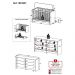 Berço 3 em 1 para Colchão 130 x 60cm com Cômoda Doce de Leite Multimóveis MP4297 Branco