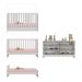 Berço 3 em 1 para Colchão 130 x 60cm com Cômoda Doce de Leite Multimóveis MP4297 Branco