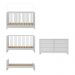 Berço 3 em 1 para Colchão 130 x 60cm com Cômoda Framboesa Multimóveis MP4295 Branco