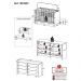 Berço 3 em 1 para Colchão 130 x 60cm com Cômoda Pipoca Multimóveis MP4293 Branco