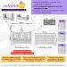 Berço 3 em 1 para Colchão 130x70cm com Rodízios e Cômoda Chantilly Multimóveis MP4290 Branco