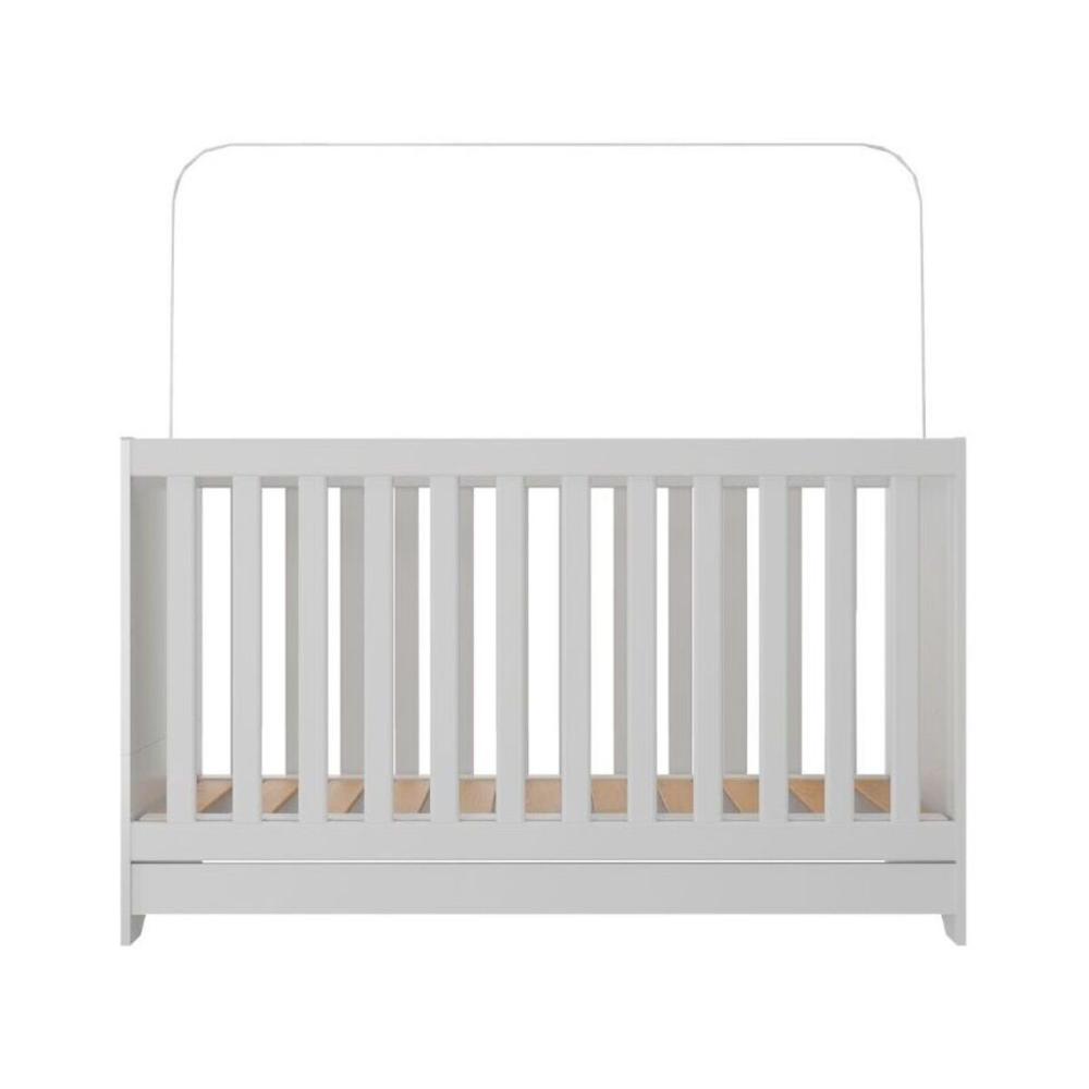Berço 3 em 1 vira cama com Colchão Incluso Elza Multimóveis MP4305 Branco