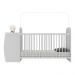 Berço Cômoda com Colchão Incluso Colinho de Mãe Multimóveis MP4304 Branco