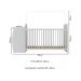 Berço Cômoda com Colchão Incluso Colinho de Mãe Multimóveis MP4304 Branco