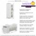 Berço Cômoda com Colchão Incluso e Guarda-Roupa 2 Portas 1 Gaveta Multimóveis MP4348 Branco/Colorido