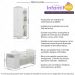 Berço Cômoda com Guarda-Roupa 2 Portas 1 Gaveta Multimóveis MP4347 Branco/Colorido