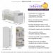 Berço Cômoda com Guarda-Roupa 2 Portas 1 Gaveta Multimóveis MP4372 Branco/Colorido