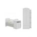 Berço Cômoda com Guarda-Roupa 2 Portas 1 Gaveta Multimóveis MP4372 Branco/Colorido