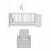 Berço Cômoda com Poltrona de Amamentação Meu Bebê Multimóveis MP4072 Branco