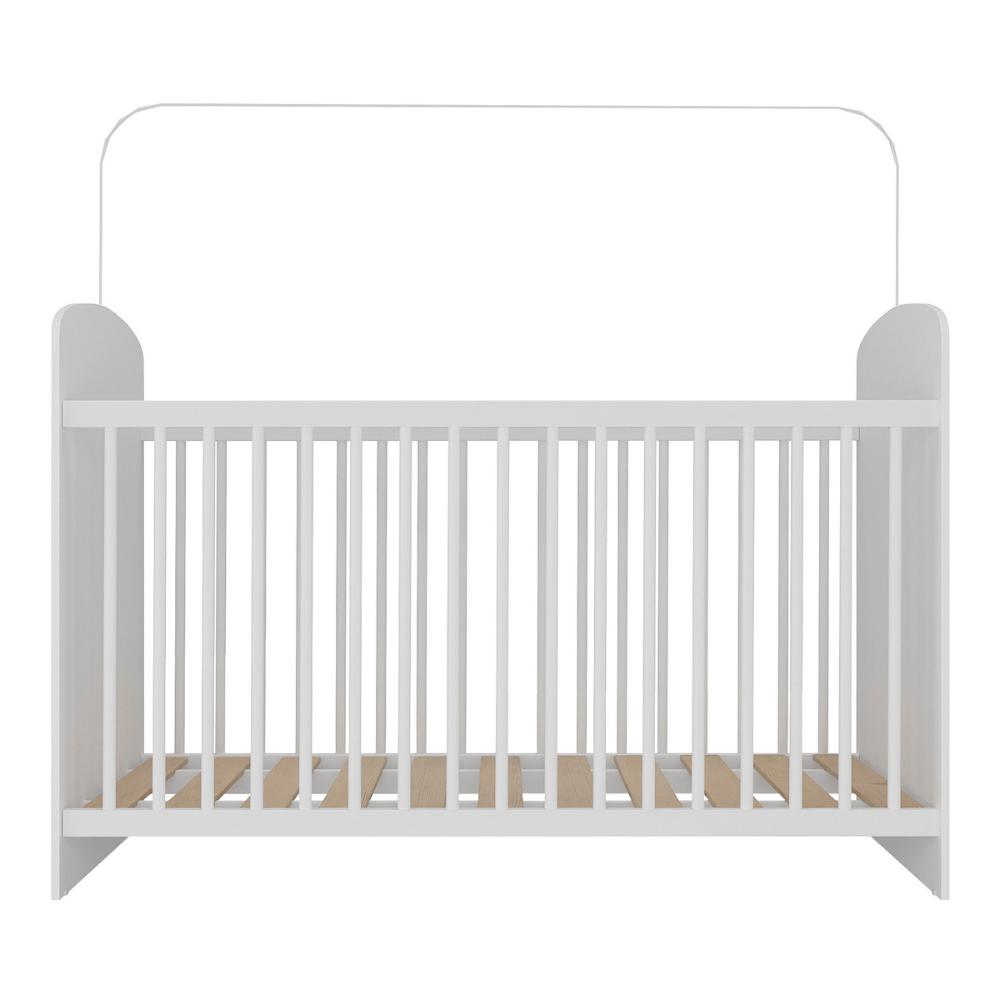 Berço com Colchão Incluso Sonho Multimóveis BB0515C Branco