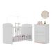 Berço e Cômoda Multimóveis João e Maria FG2810 Branco