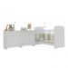 Berço para Colchão 130 x 60cm com Cômoda Ana Lívia Multimóveis MP4291 Branco