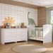 Berço para Colchão 130 x 60cm com Cômoda Ana Lívia Multimóveis MP4291 Branco