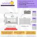 Berço para Colchão 130 x 60cm com Cômoda Ana Lívia Multimóveis MP4291 Branco
