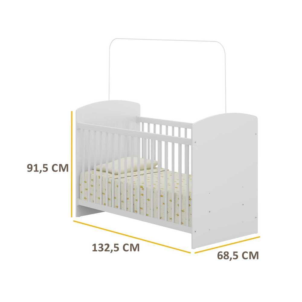 Berço para Colchão 60 x 130 cm Ana Lívia Multimóveis FG0515 Branco