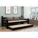 Bicama Madeira Maciça para Colchão 78/88 x 188cm Paris Multimóveis CR4139 Preta