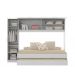 Bicama com Guarda-Roupa para colchão 88 x 188 cm Multimóveis FG1909 Branca