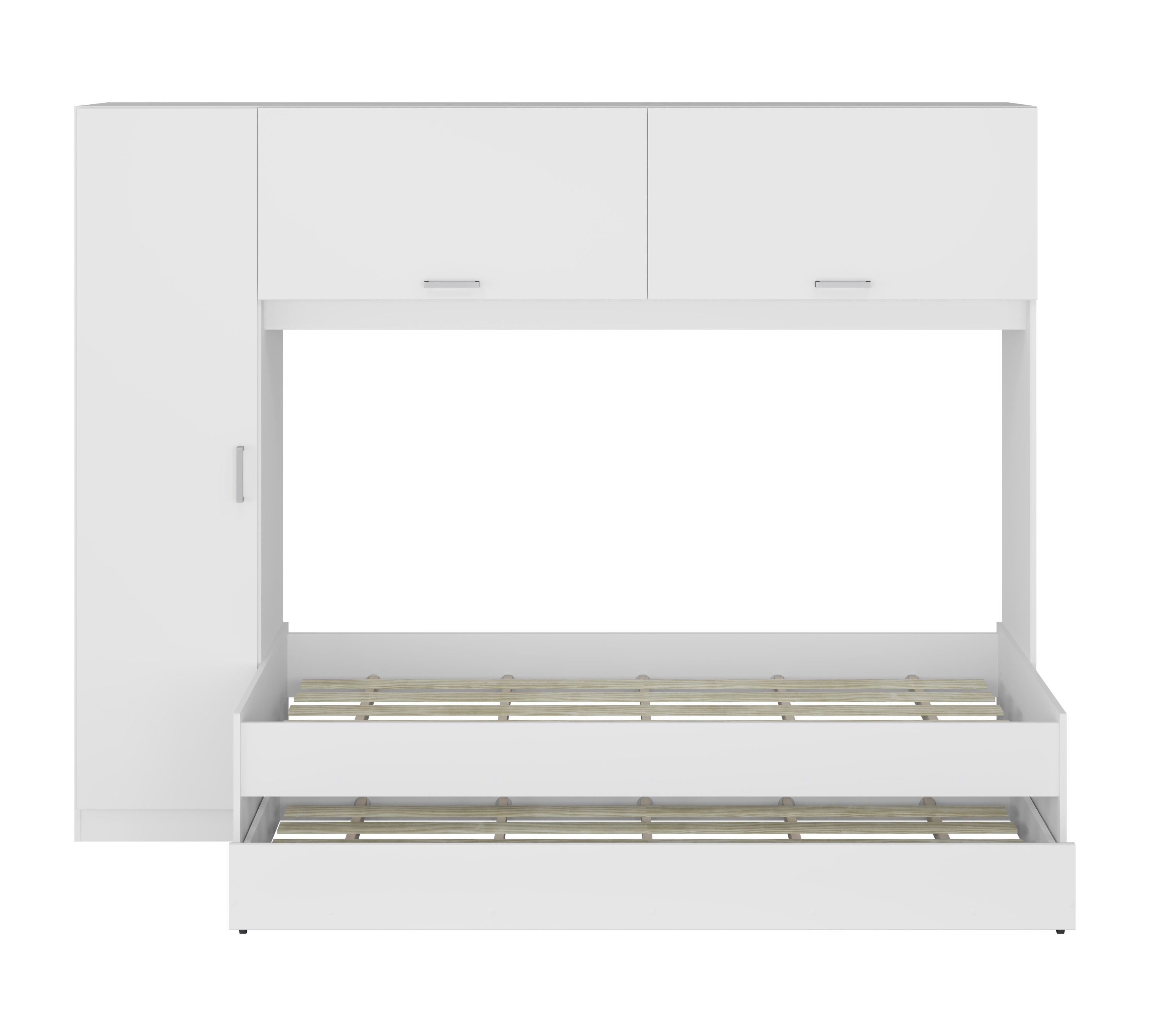 Bicama com Guarda-Roupa para colchão 88 x 188 cm Multimóveis FG1909 Branca