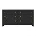 Cômoda 136cm com 6 Gavetas Flex Multimóveis MP4275 Preto