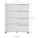 Cômoda 80cm com 4 Gavetas Multimóveis CR35243 Branco