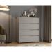 Cômoda 80cm com 4 Gavetas Multimóveis CR35243 Cinza
