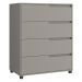 Cômoda 80cm com 4 Gavetas Multimóveis CR35243 Cinza