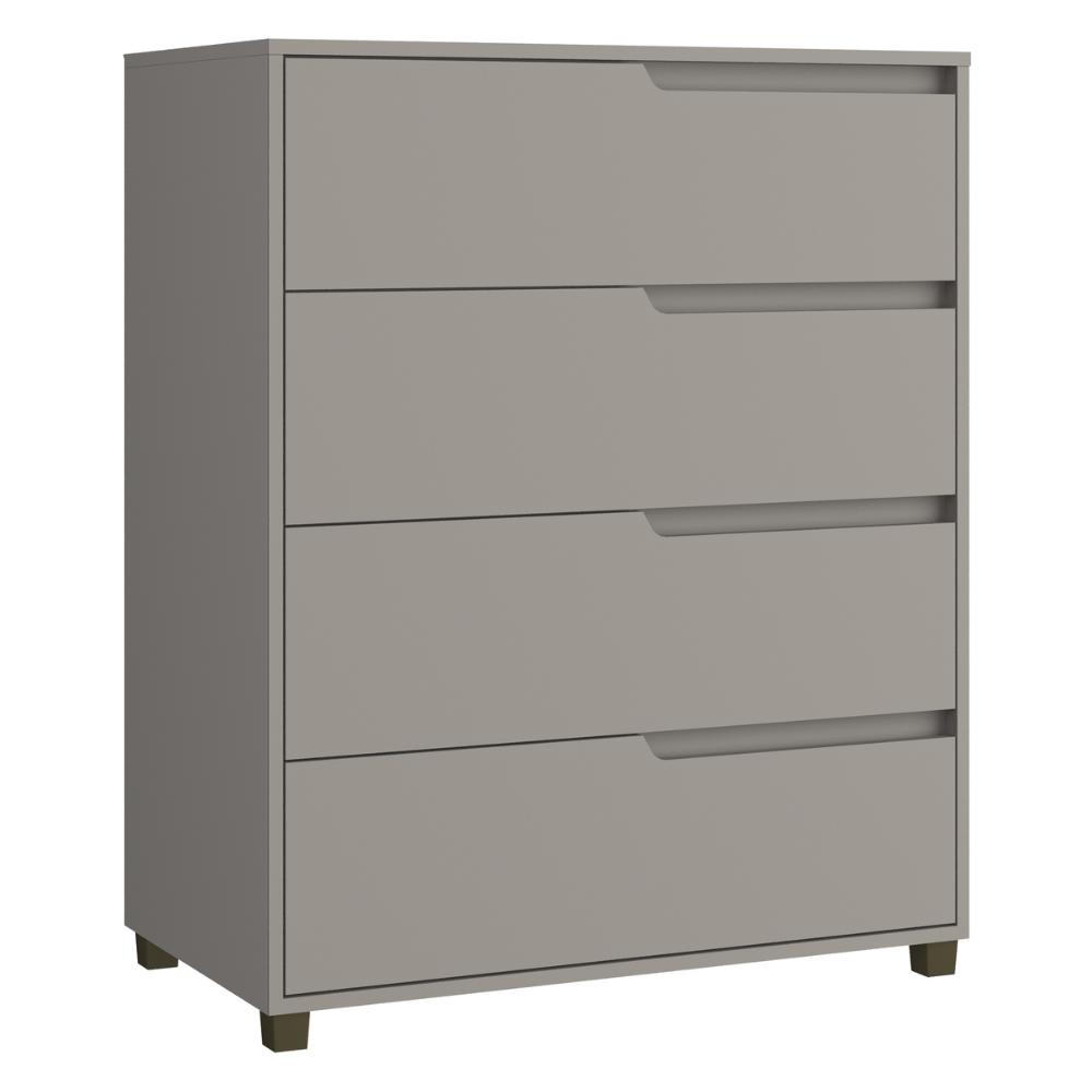 Cômoda 80cm com 4 Gavetas Multimóveis CR35243 Cinza