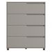 Cômoda 80cm com 4 Gavetas Multimóveis CR35243 Cinza