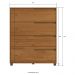 Cômoda 80cm com 4 Gavetas Multimóveis CR35243 Nature