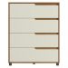 Cômoda 80cm com 4 Gavetas Multimóveis CR35243 Nature/Champanhe