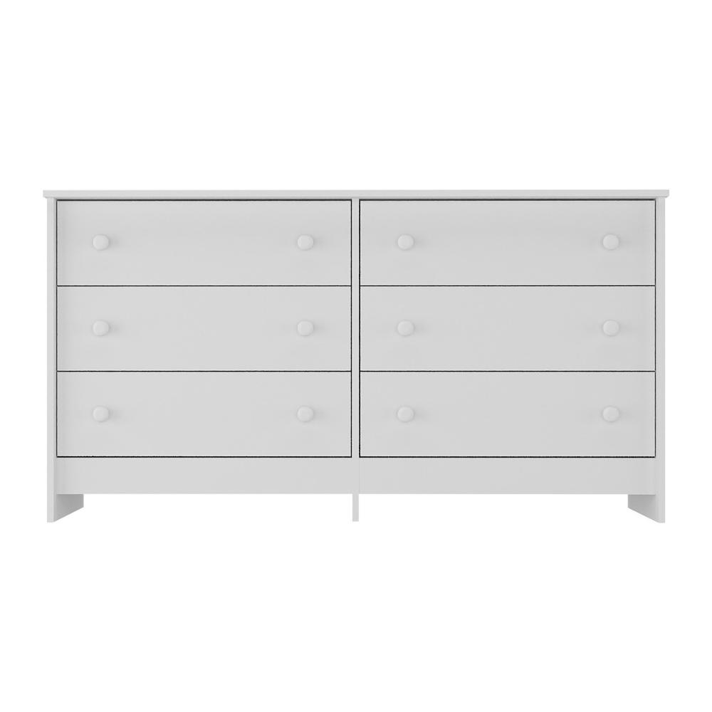 Cômoda Infantil 136cm com 6 Gavetas Flex Multimóveis MP4262 Branco