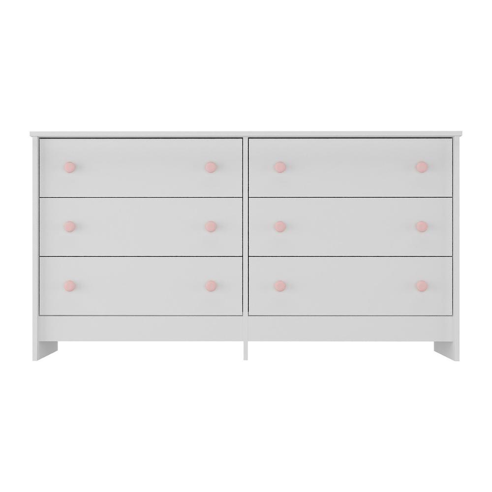 Cômoda Infantil 136cm com 6 Gavetas Multimóveis MP4335 Branco