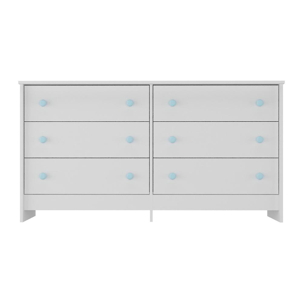 Cômoda Infantil 136cm com 6 Gavetas Multimóveis MP4336 Branco