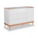 Cômoda Infantil 3 Gavetas 1 Porta Multimóveis CR40027 Branco/Amendola