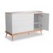 Cômoda Infantil 3 Gavetas 1 Porta Multimóveis CR40027 Branco/Amendola