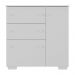 Cômoda Infantil com 1 Porta e 3 Gavetas Flex Algodão Doce Multimóveis MP4246 Branco