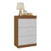Cômoda Infantil com 3 Gavetas Doce de Leite Multimóveis MP2676 Madeirado/Branco