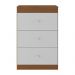 Cômoda Infantil com 3 Gavetas Doce de Leite Multimóveis MP2676 Madeirado/Branco