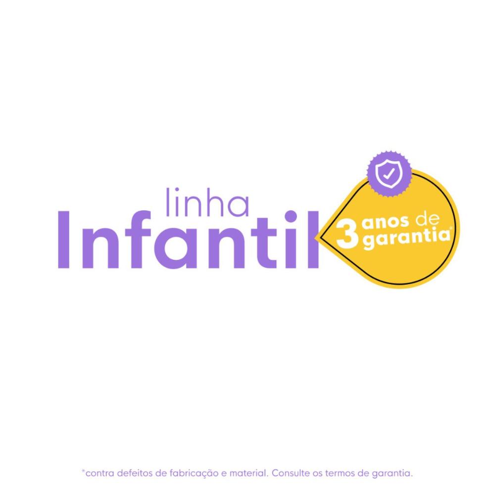 Cômoda Infantil com 3 Gavetas Doce de Leite Multimóveis MP2676 Madeirado/Branco