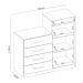 Cômoda com 2 Portas e 4 Gavetas 120cm Multimóveis CR35291 Amêndola/Off White