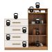 Cômoda com 2 Portas e 4 Gavetas 120cm Multimóveis CR35291 Amêndola/Off White